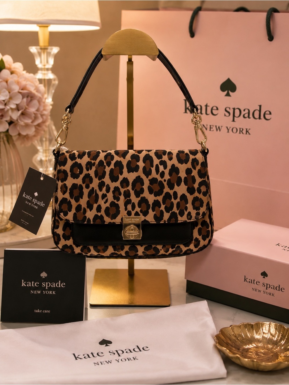 Kate Spade Phoebe Leopard Print Flap Crossbody Bag – NWT – Convertible